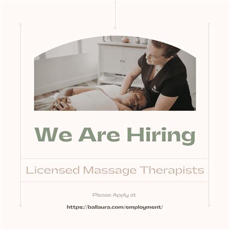 job hiring massage therapist|Massage Therapist Hiring jobs .